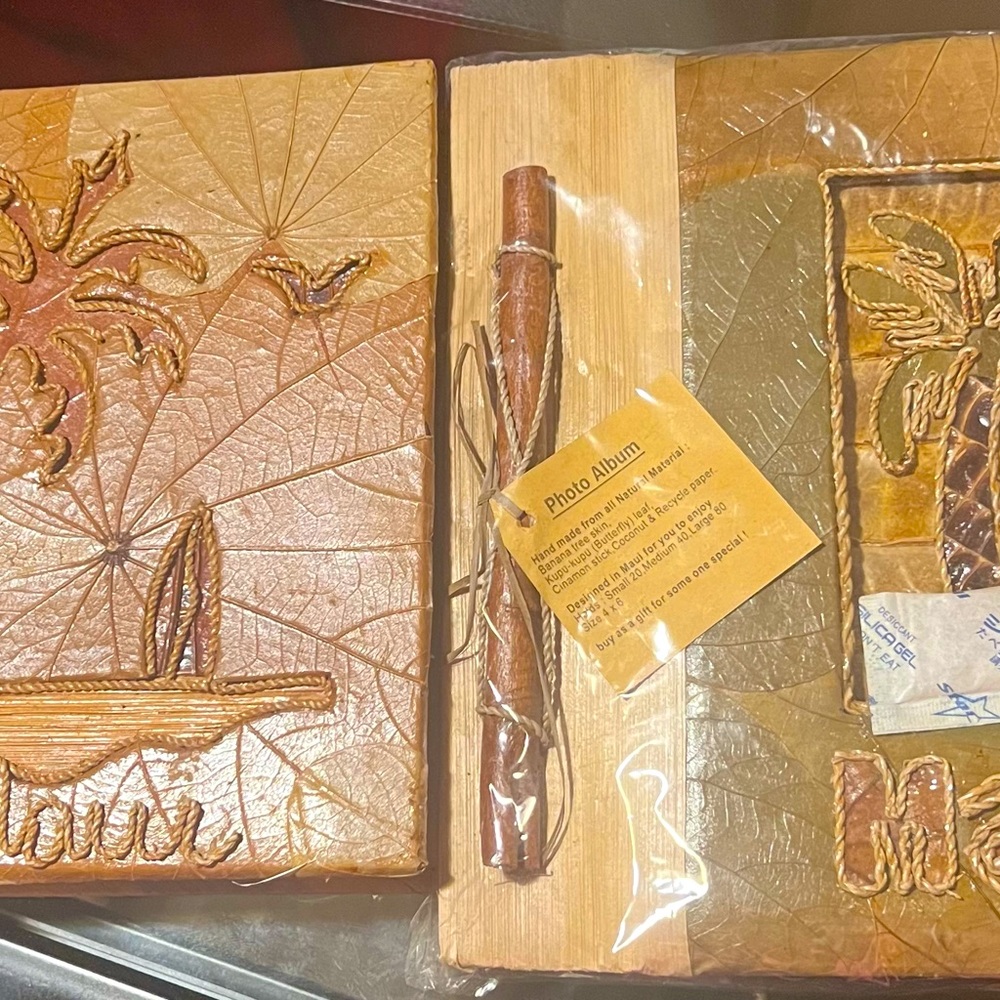 2 Handmade Maui photo albums. Brand new.